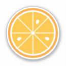 Recherche de tranche orange autocollants Illustration