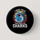 Recherche de requin drôle badges Anniversaire