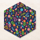 Recherche de motif papier peint dessous de verres Fleurs
