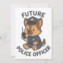 Recherche de policier invitations Chien de police