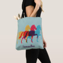 Recherche de cheval rouge tote bags Coloré
