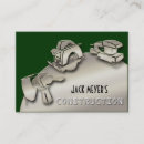 Recherche de construction commerciale cartes visite Customer