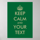 Recherche de vert posters Garder calme