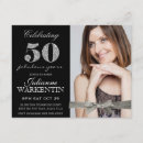 Recherche de ciquantième anniversaire invitations Élégant