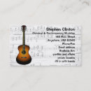 Recherche de guitariste cartes visite Musical