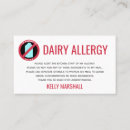 Recherche de allergique cartes visite Enfants