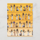 Recherche de hieroglyphs cartes postales Ancien