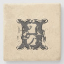 Recherche de motif floral vintage dessous de verres Monogramme