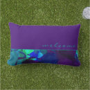 Recherche de bleu violet coussins Abstrait