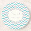 Recherche de motif chevron dessous de verres Aqua