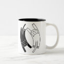 Recherche de chat de yang de yin tasses Noir