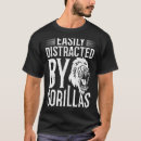 Recherche de gorille tshirts Argenté