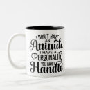 Recherche de personnalité tasses Attitude
