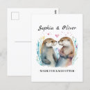 Recherche de amour de loutre cartes postales Faune