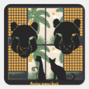 Recherche de chats jaunes autocollants Noir et jaune