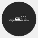 Recherche de rythme cardiaque autocollants Rétro