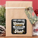 Recherche de musiciens autocollants Joueur de flûte