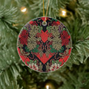 Recherche de rouge de fleur ornements Beau
