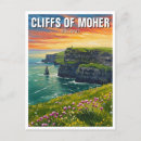 Recherche de falaises de moher cartes postales Travel