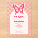 Recherche de papillon baby shower fille invitations C'est une fille