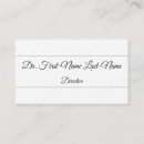 Recherche de directrice cartes visite Simple