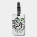 Recherche de tatouage crâne bagages étiquettes Équipe suicide