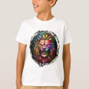 Recherche de lion abstrait tshirts Géométrique