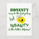 Recherche de honnêteté cartes postales Drôle