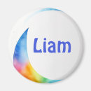 Recherche de eau couleur magnets Bleu