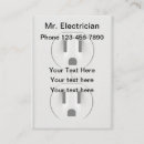 Recherche de prise électrique cartes visite Puissance