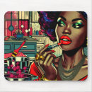 Recherche de belle femme tapis souris Rétro