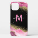 Recherche de pierre de marbre iphone coques Écriture féminine élégante