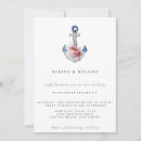 Recherche de bateau ancre invitations Bleu