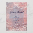 Recherche de oiseaux 11x16 invitations Rose