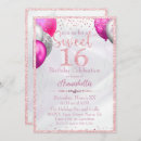 Recherche de satin invitations Rose