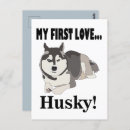 Recherche de husky cartes postales Animal
