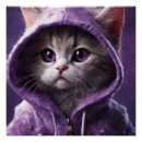 Recherche de chat pourpre posters Violet