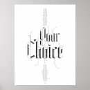 Recherche de choir posters Typographie