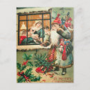 Recherche de père noël nostalgique cartes postales Hiver