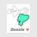 Recherche de travel destination autocollants Bleu