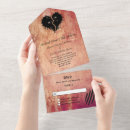 Recherche de goth mariage invitations Rouge