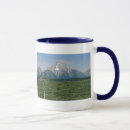 Recherche de paysage montagne tasses Le wyoming