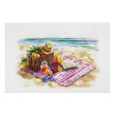 Recherche de verre de plage posters Aquarelle