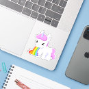 Recherche de vomir autocollants Licorne