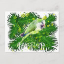 Recherche de palmier vert cartes postales Feuille