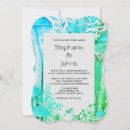 Recherche de bleu turquoise et blanc mariage invitations Pour eux