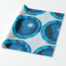 Recherche de globe papier cadeau Bleu