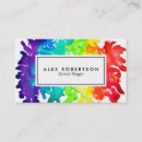 Recherche de peinture colorée cartes visite Simple