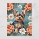 Recherche de yorkshire terrier cartes postales Fleurs