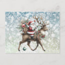 Recherche de rennes noël cartes postales Décoration